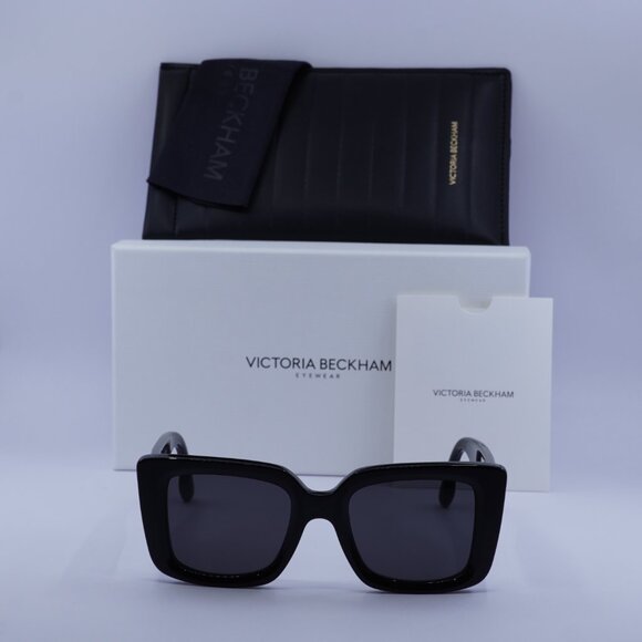 Victoria Beckham VB653S 001 Square Sunglasses – Black/Smoke - Picture 2 of 9